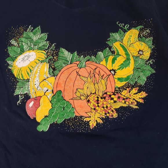 Crable Sportswear Vtg Holiday Autumn Fall T Shirt - Picture 2 of 5